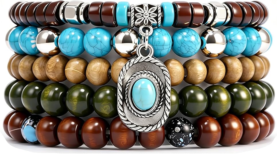 Gothic Bracelet Adjustable Punk Braided Leather Multilayer Grunge Set Bracelets Emo Metal Cuff Wrap Bangles Meaningful Gift