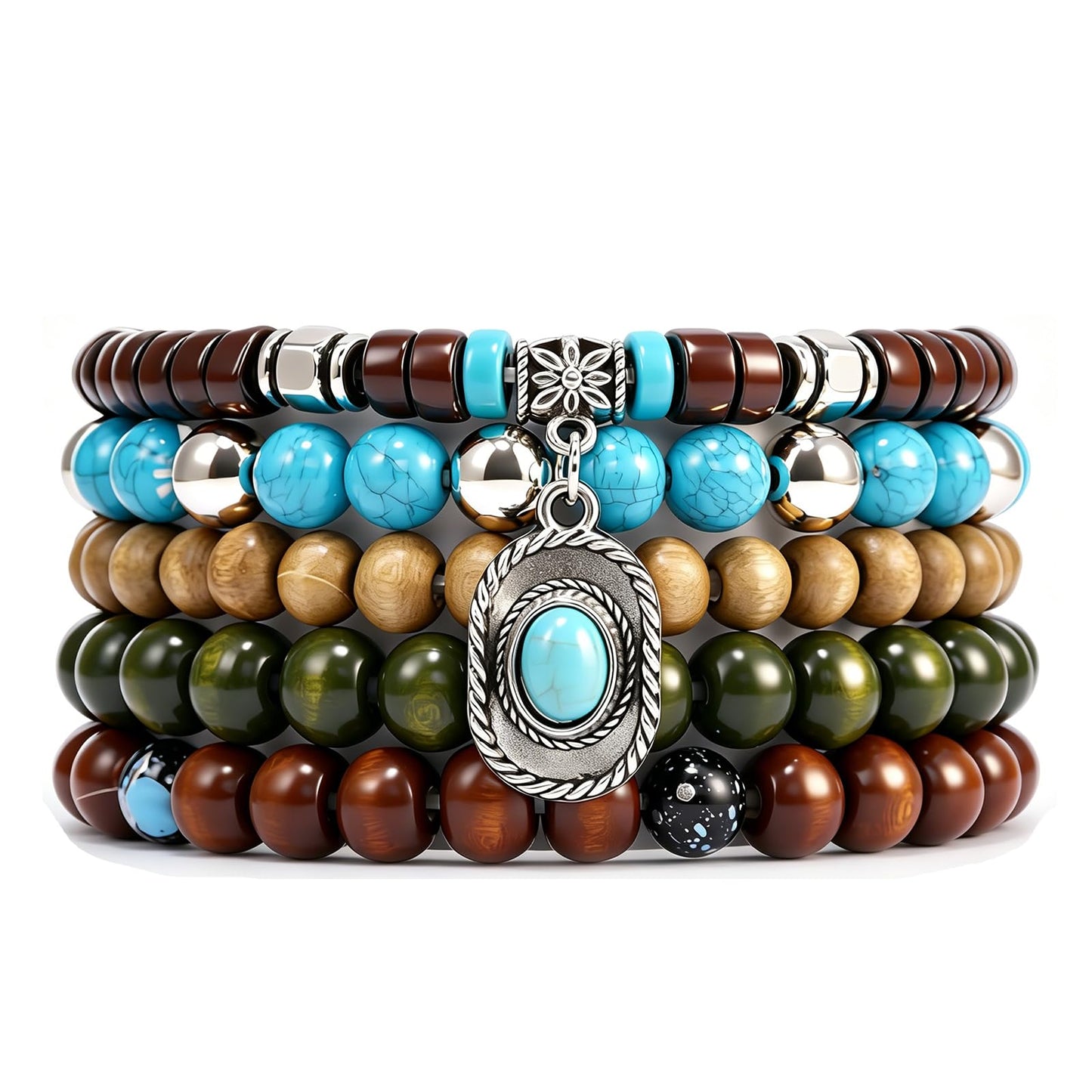 Gothic Bracelet Adjustable Punk Braided Leather Multilayer Grunge Set Bracelets Emo Metal Cuff Wrap Bangles Meaningful Gift
