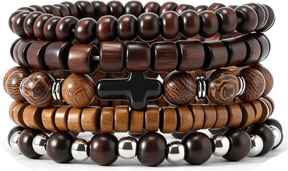 Gothic Bracelet Adjustable Punk Braided Leather Multilayer Grunge Set Bracelets Emo Metal Cuff Wrap Bangles Meaningful Gift