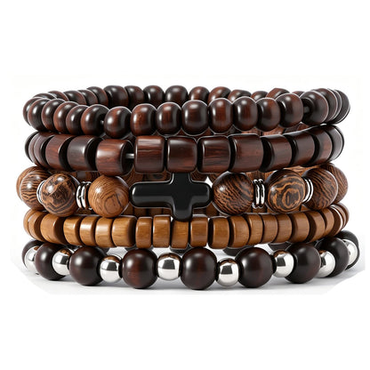 Gothic Bracelet Adjustable Punk Braided Leather Multilayer Grunge Set Bracelets Emo Metal Cuff Wrap Bangles Meaningful Gift