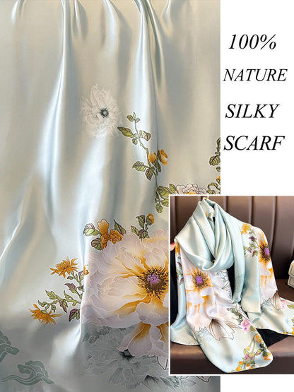 Large Shawl Scarf For Women Lightweight Wraps Silky Headscarf Long Sunscreen Scarfs