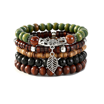 Gothic Bracelet Adjustable Punk Braided Leather Multilayer Grunge Set Bracelets Emo Metal Cuff Wrap Bangles Meaningful Gift