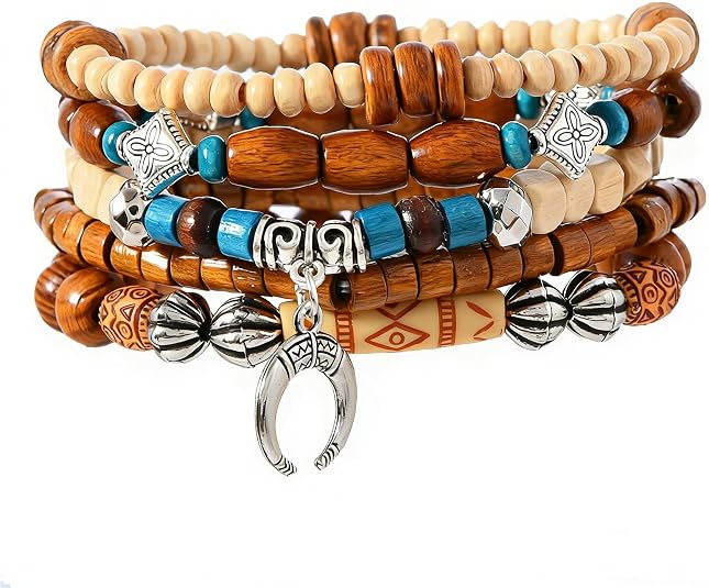Gothic Bracelet Adjustable Punk Braided Leather Multilayer Grunge Set Bracelets Emo Metal Cuff Wrap Bangles Meaningful Gift