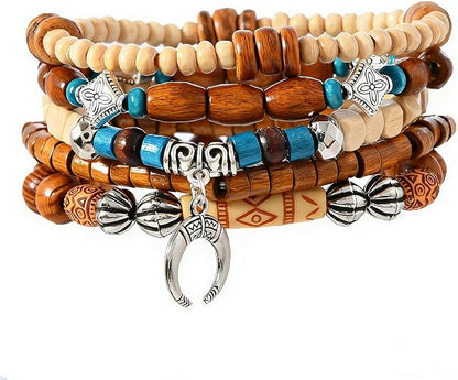 Gothic Bracelet Adjustable Punk Braided Leather Multilayer Grunge Set Bracelets Emo Metal Cuff Wrap Bangles Meaningful Gift