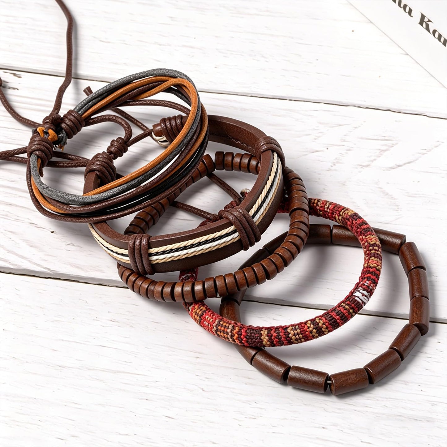 Gothic Bracelet Adjustable Punk Braided Leather Multilayer Grunge Set Bracelets Emo Metal Cuff Wrap Bangles Meaningful Gift