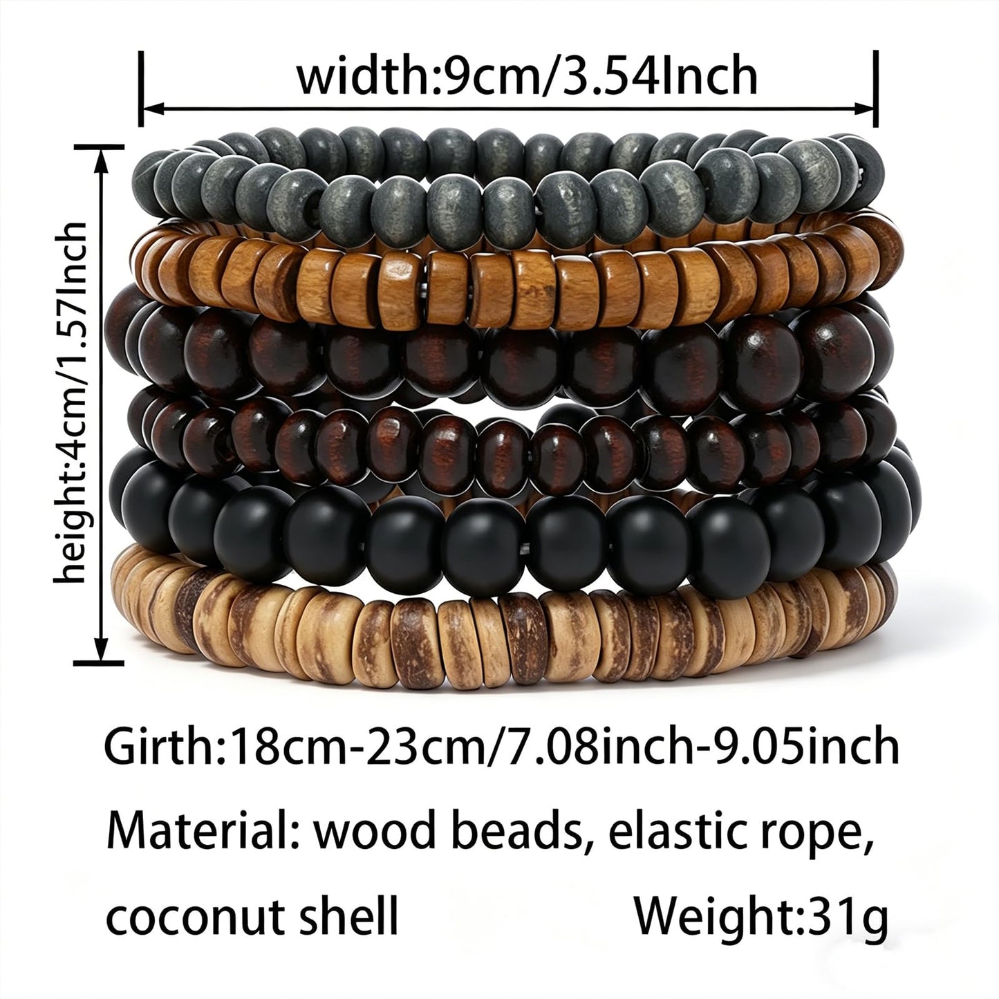 Gothic Bracelet Adjustable Punk Braided Leather Multilayer Grunge Set Bracelets Emo Metal Cuff Wrap Bangles Meaningful Gift