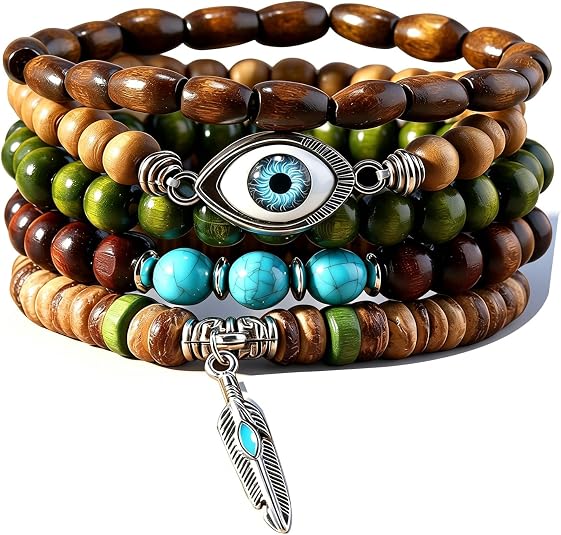 Gothic Bracelet Adjustable Punk Braided Leather Multilayer Grunge Set Bracelets Emo Metal Cuff Wrap Bangles Meaningful Gift