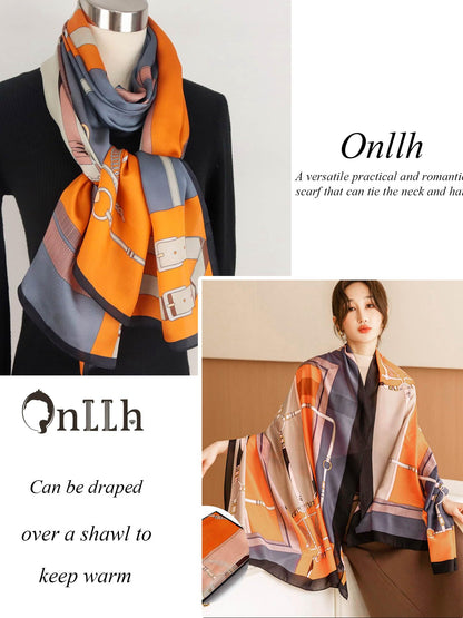 Large Shawl Scarf For Women Lightweight Wraps Silky Headscarf Long Sunscreen Scarfs