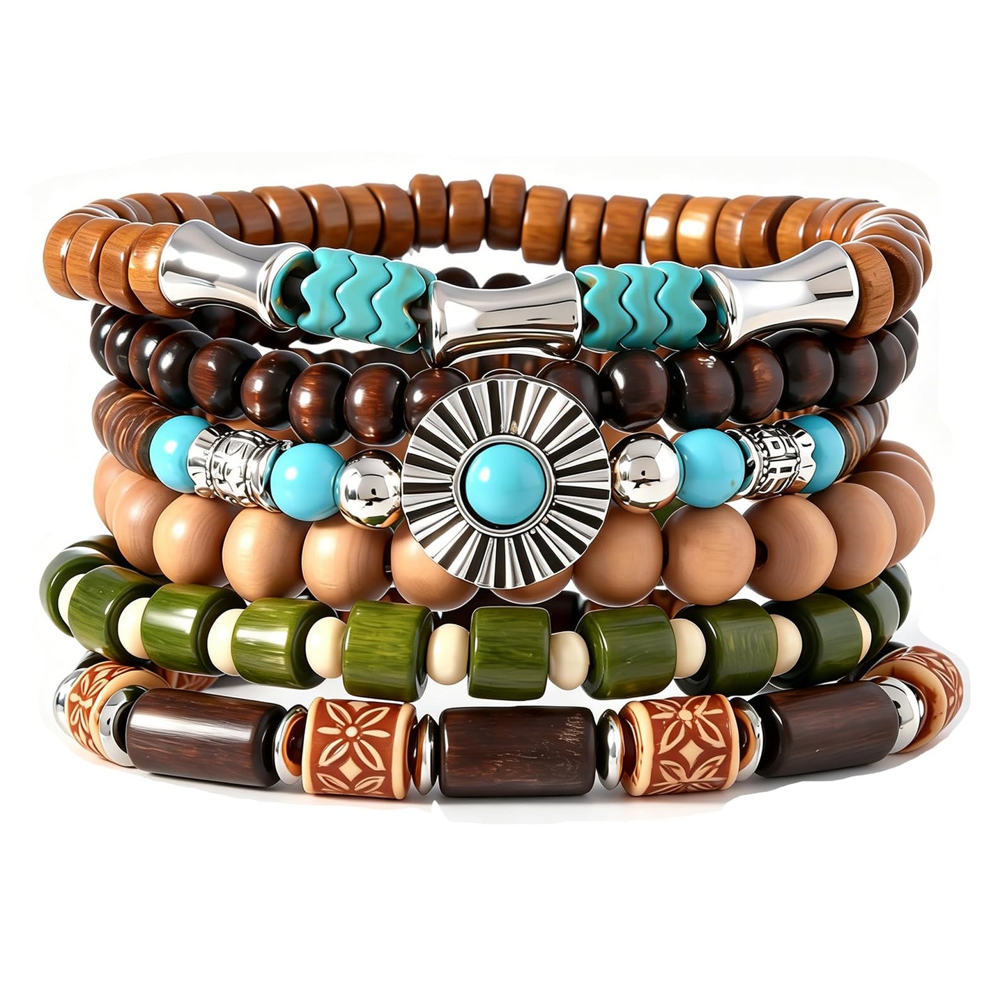 Gothic Bracelet Adjustable Punk Braided Leather Multilayer Grunge Set Bracelets Emo Metal Cuff Wrap Bangles Meaningful Gift