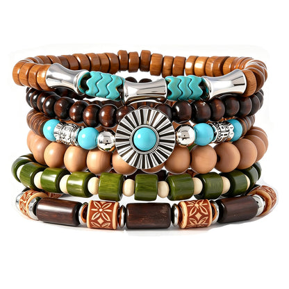 Gothic Bracelet Adjustable Punk Braided Leather Multilayer Grunge Set Bracelets Emo Metal Cuff Wrap Bangles Meaningful Gift