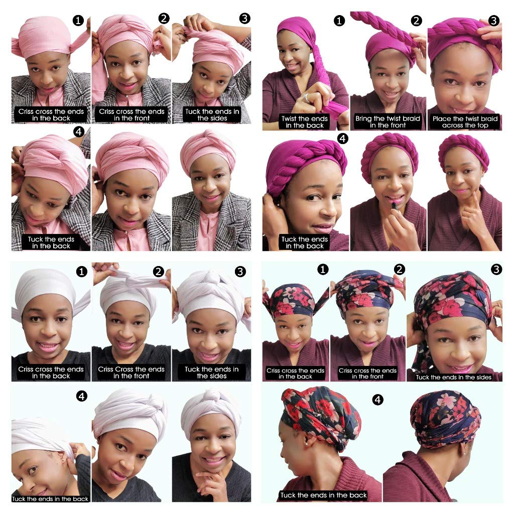 Ankara African Print Soft Headwraps Headband Long Hair Head Wrap Scarf Turban Tie Jersey Knit African head wraps
