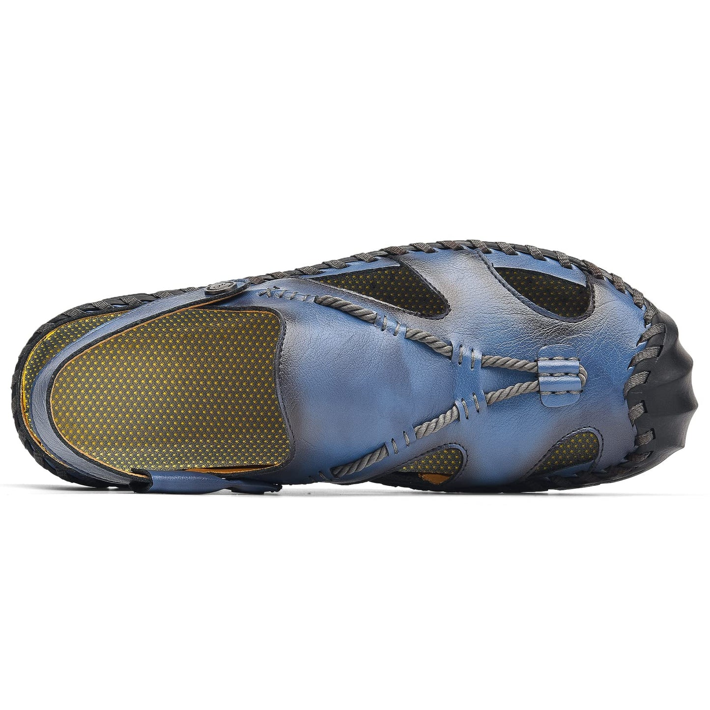 Shaire Men'S Sandals Outdoor Leather Closed Toe Beach Shoes