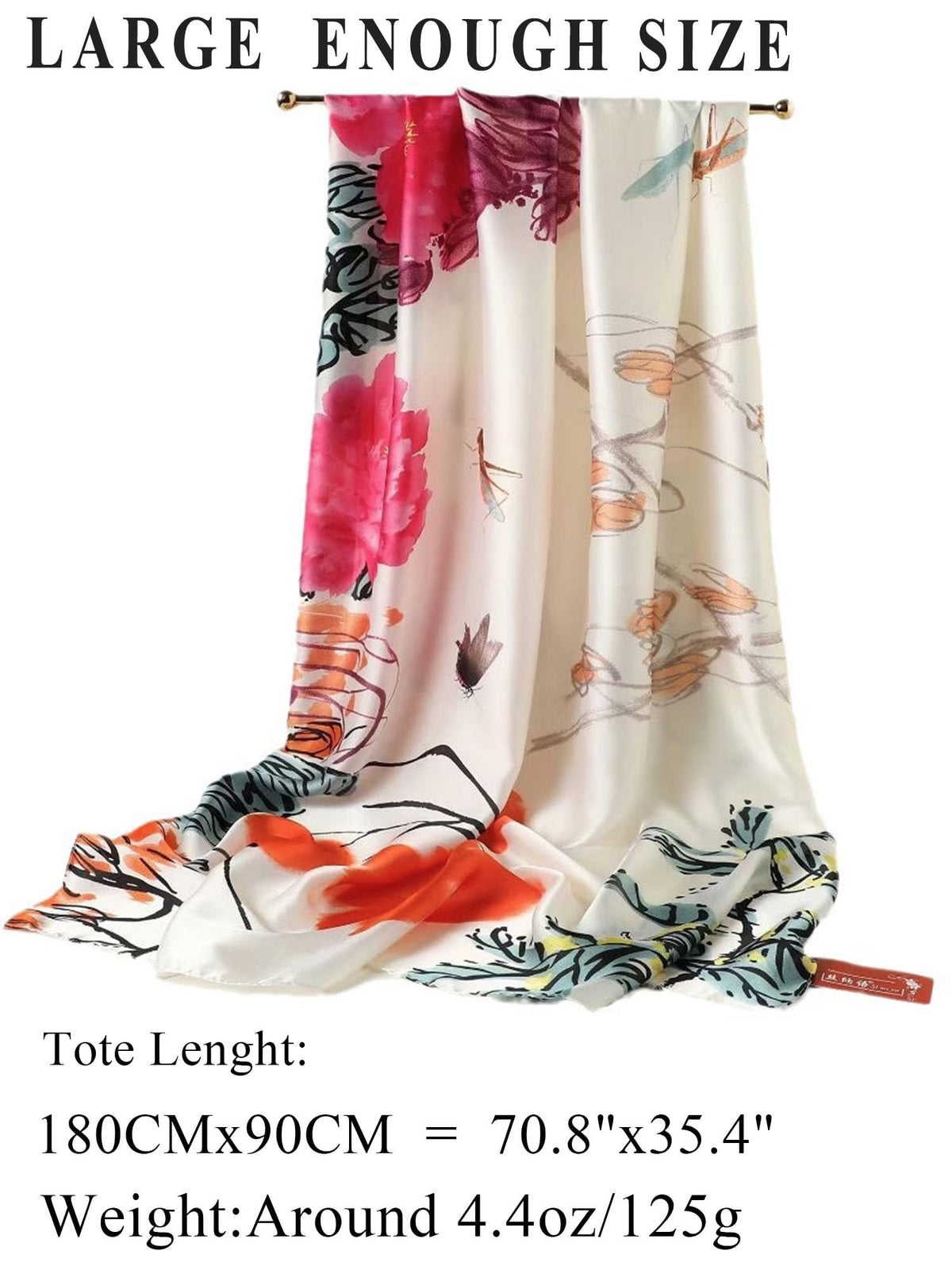 Large Shawl Scarf For Women Lightweight Wraps Silky Headscarf Long Sunscreen Scarfs