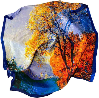 Acotavie Scarfs for Women Dressy Fashion Scarves Long Floral Pattern Scarf