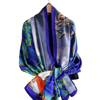 Acotavie Scarfs for Women Dressy Fashion Scarves Long Floral Pattern Scarf