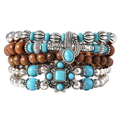 Gothic Bracelet Adjustable Punk Braided Leather Multilayer Grunge Set Bracelets Emo Metal Cuff Wrap Bangles Meaningful Gift
