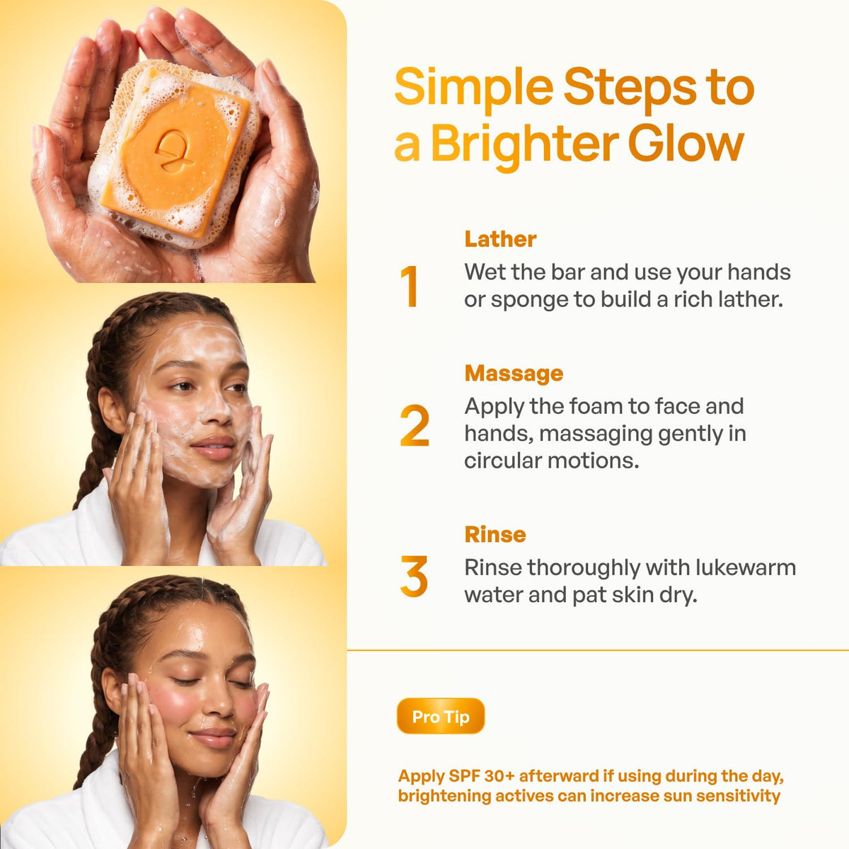 PLANTIFIQUE Kojic Acid & Turmeric Soap for Dark Spots, Lab Tested, 3 Pack