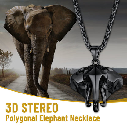 GOLDCHIC JEWELRY Africa Map Necklace for Men, Stainless Steel African Tribal/Egyptian Eye of Horus/I LOVE AFRICA/Elephant Map Hiphop Jewelry Unisex with 22'+2'Adjustable Chain