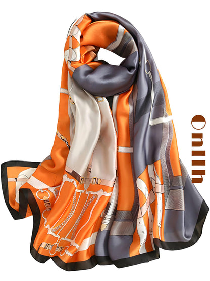 Large Shawl Scarf For Women Lightweight Wraps Silky Headscarf Long Sunscreen Scarfs
