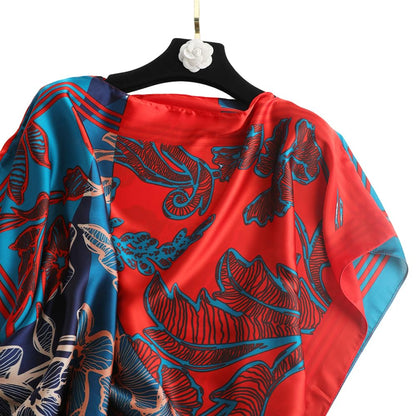 Moo Moos for Women Kaftan Dresses+Scarf for Women Plus Size Bathing Suit Cover up Caftan Maxi Beach Dresses