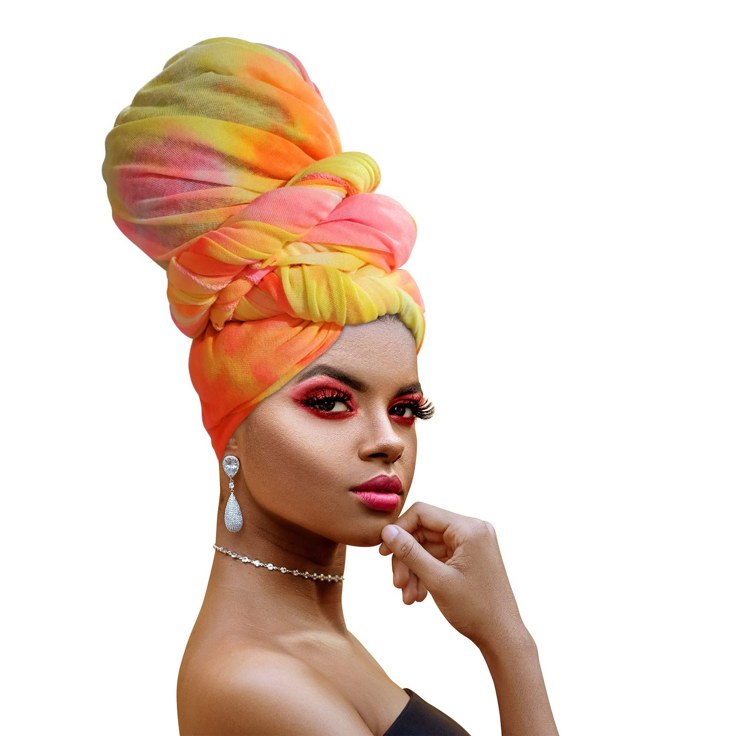 Ankara African Print Soft Headwraps Headband Long Hair Head Wrap Scarf Turban Tie Jersey Knit African head wraps