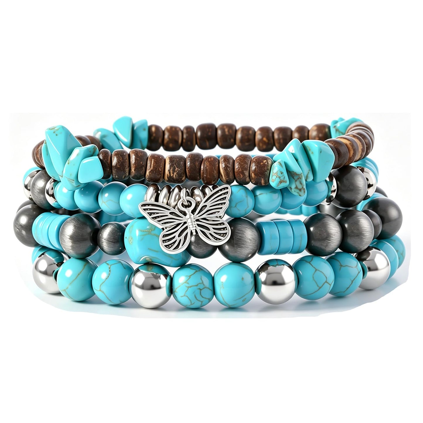 Gothic Bracelet Adjustable Punk Braided Leather Multilayer Grunge Set Bracelets Emo Metal Cuff Wrap Bangles Meaningful Gift