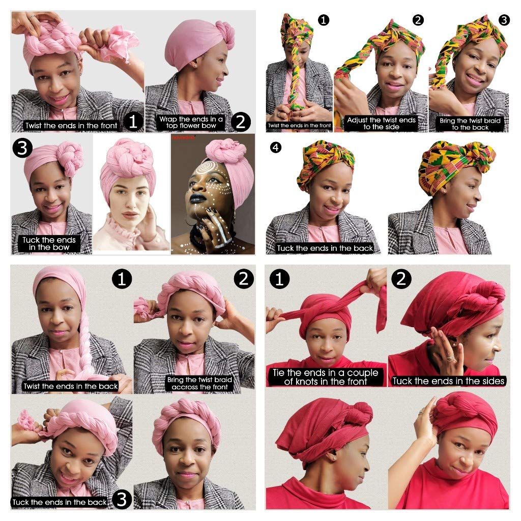 Ankara African Print Soft Headwraps Headband Long Hair Head Wrap Scarf Turban Tie Jersey Knit African head wraps