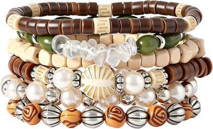 Gothic Bracelet Adjustable Punk Braided Leather Multilayer Grunge Set Bracelets Emo Metal Cuff Wrap Bangles Meaningful Gift