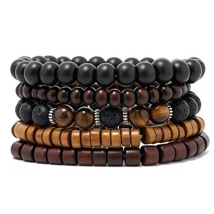 Gothic Bracelet Adjustable Punk Braided Leather Multilayer Grunge Set Bracelets Emo Metal Cuff Wrap Bangles Meaningful Gift