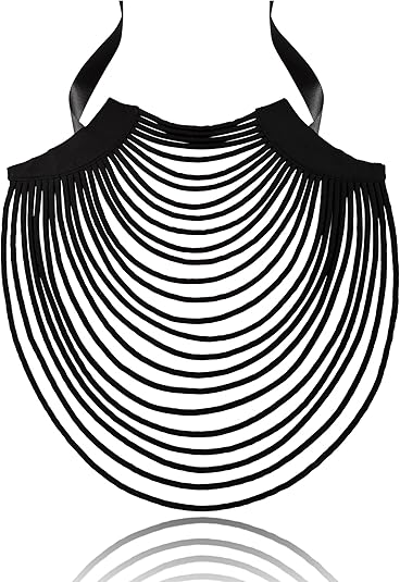 African Necklace for Women Ankara Multi-Strand Cord Cotton African Fabrics Necklace