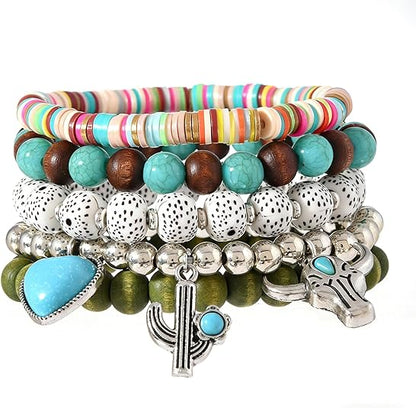 Gothic Bracelet Adjustable Punk Braided Leather Multilayer Grunge Set Bracelets Emo Metal Cuff Wrap Bangles Meaningful Gift