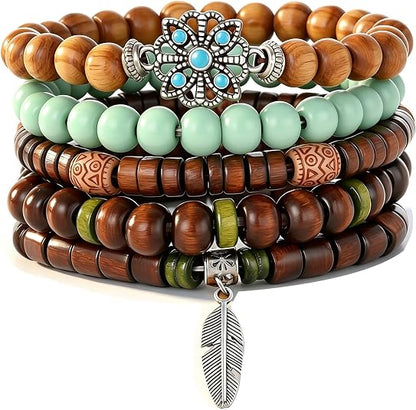 Gothic Bracelet Adjustable Punk Braided Leather Multilayer Grunge Set Bracelets Emo Metal Cuff Wrap Bangles Meaningful Gift