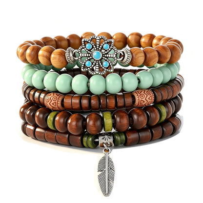 Gothic Bracelet Adjustable Punk Braided Leather Multilayer Grunge Set Bracelets Emo Metal Cuff Wrap Bangles Meaningful Gift