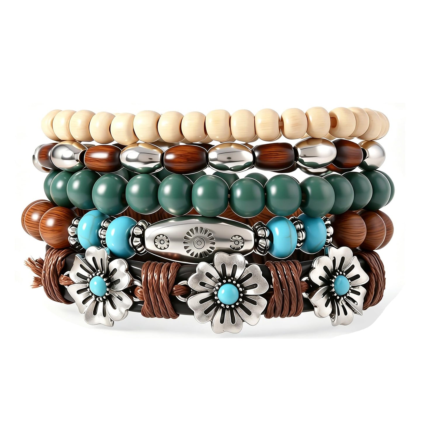 Gothic Bracelet Adjustable Punk Braided Leather Multilayer Grunge Set Bracelets Emo Metal Cuff Wrap Bangles Meaningful Gift