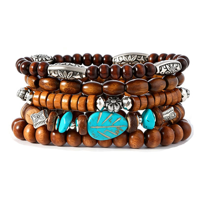 Gothic Bracelet Adjustable Punk Braided Leather Multilayer Grunge Set Bracelets Emo Metal Cuff Wrap Bangles Meaningful Gift