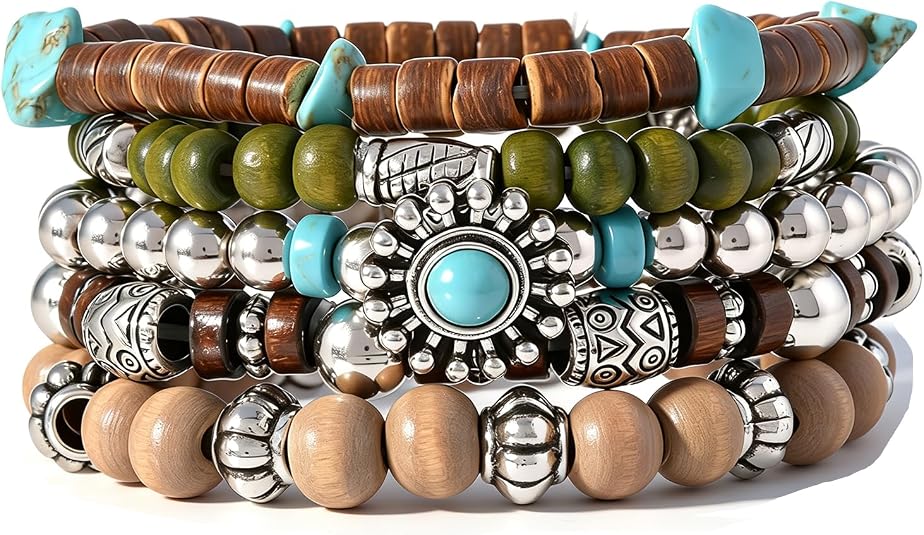 Gothic Bracelet Adjustable Punk Braided Leather Multilayer Grunge Set Bracelets Emo Metal Cuff Wrap Bangles Meaningful Gift