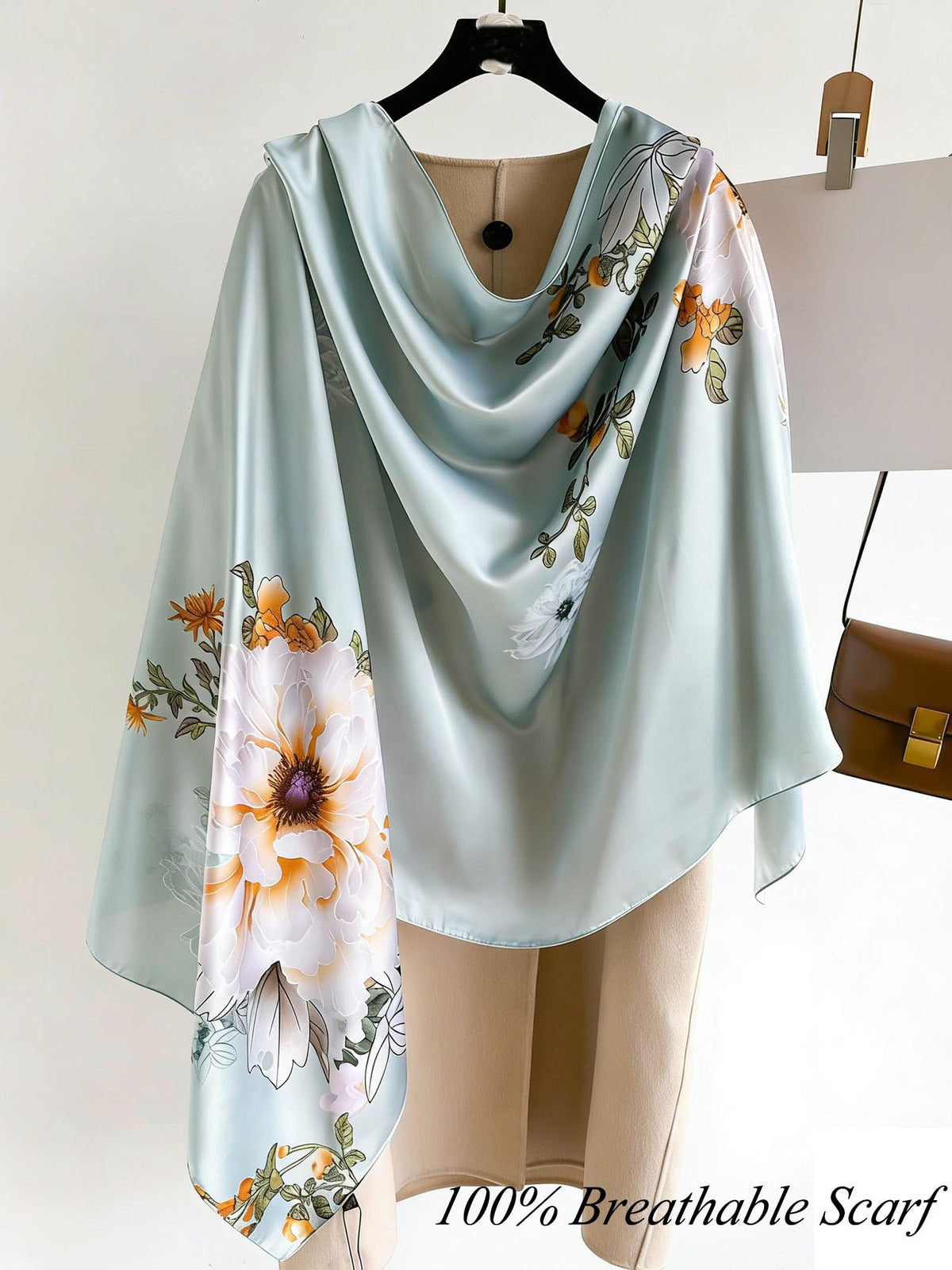 Large Shawl Scarf For Women Lightweight Wraps Silky Headscarf Long Sunscreen Scarfs