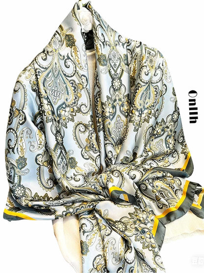 Large Shawl Scarf For Women Lightweight Wraps Silky Headscarf Long Sunscreen Scarfs