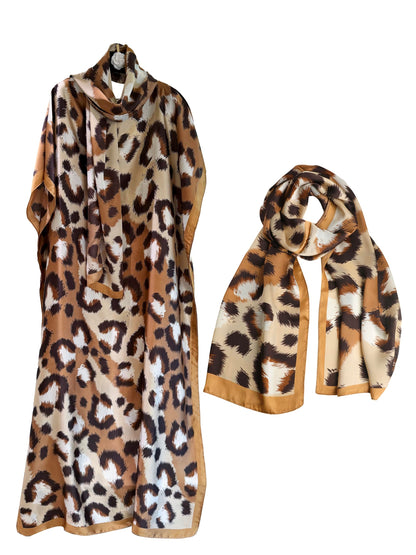 Moo Moos for Women Kaftan Dresses+Scarf for Women Plus Size Bathing Suit Cover up Caftan Maxi Beach Dresses