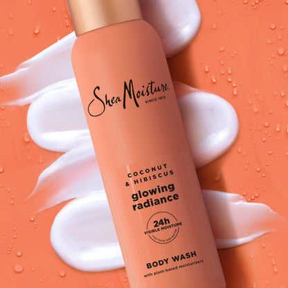 SheaMoisture African Black Soap Body Wash Calm and clearing body wash for 24H Visible Moisture for Healthy, Glowing 18 Oz
