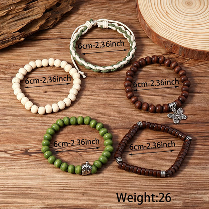 Gothic Bracelet Adjustable Punk Braided Leather Multilayer Grunge Set Bracelets Emo Metal Cuff Wrap Bangles Meaningful Gift