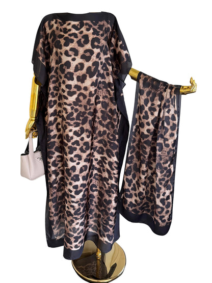 Moo Moos for Women Kaftan Dresses+Scarf for Women Plus Size Bathing Suit Cover up Caftan Maxi Beach Dresses