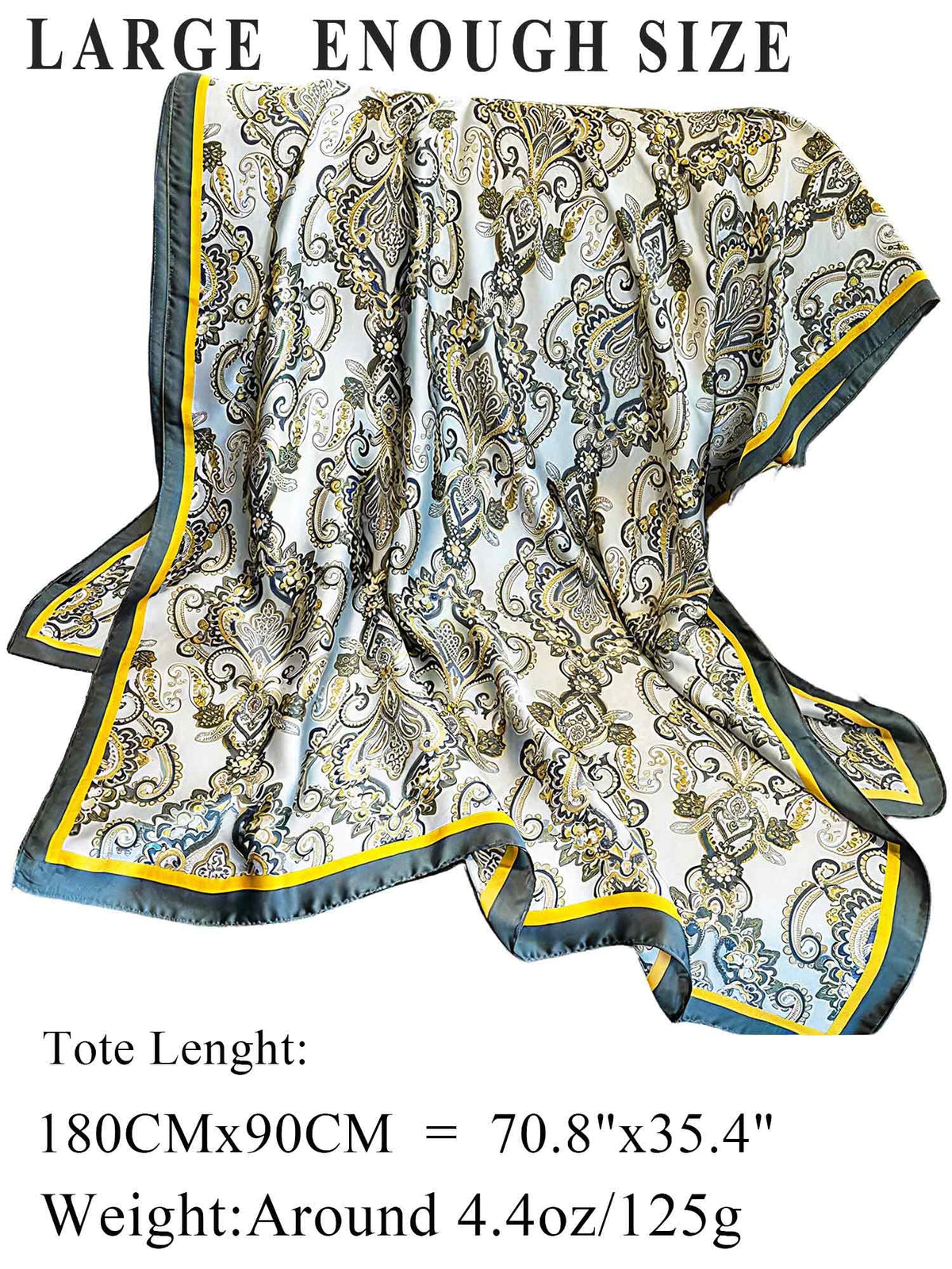 Large Shawl Scarf For Women Lightweight Wraps Silky Headscarf Long Sunscreen Scarfs