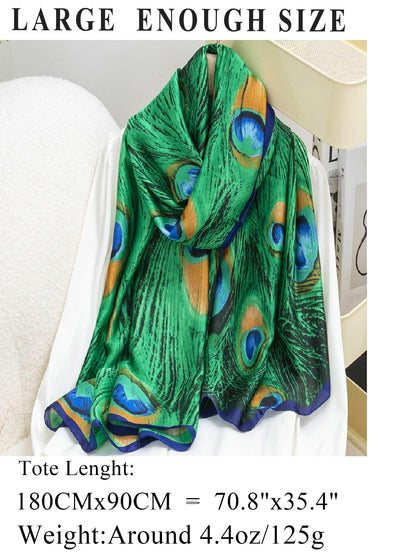 Large Shawl Scarf For Women Lightweight Wraps Silky Headscarf Long Sunscreen Scarfs