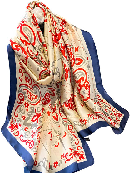 Large Shawl Scarf For Women Lightweight Wraps Silky Headscarf Long Sunscreen Scarfs