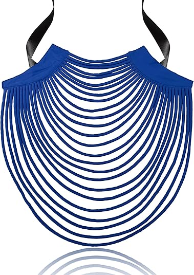 African Necklace for Women Ankara Multi-Strand Cord Cotton African Fabrics Necklace