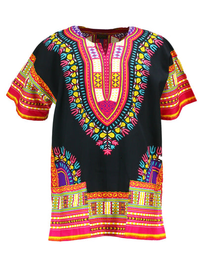 Dashiki Shirt Tribal African Caftan Boho Unisex Top Shirt