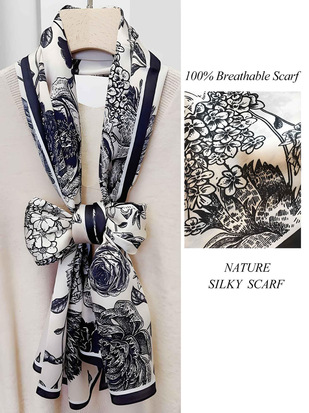 Large Shawl Scarf For Women Lightweight Wraps Silky Headscarf Long Sunscreen Scarfs