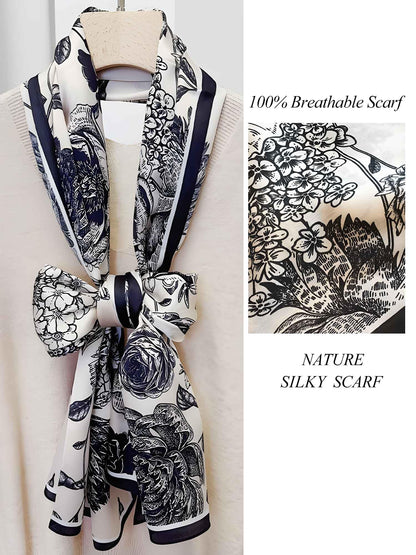 Large Shawl Scarf For Women Lightweight Wraps Silky Headscarf Long Sunscreen Scarfs