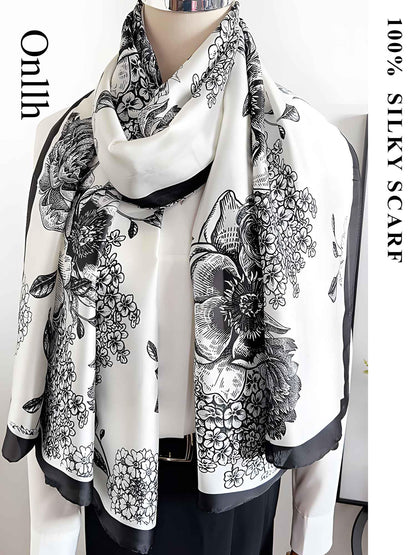 Large Shawl Scarf For Women Lightweight Wraps Silky Headscarf Long Sunscreen Scarfs